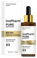 INOPHARM Bio Oil Primrose & Rosehip veido aliejus, 30 ml