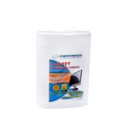 Esperanza ES106 LCD/TFT Wet Screen Cleaning Wipes, 100-pack