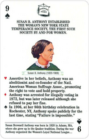Famous Women of the Civil War žaidimo kortos