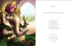 Whispers of Lord Ganesha journal užrašinė Blue Angel