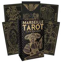 Marseille Tarot kortos aukso ir juodos sp. leidimas Lo Scarabeo