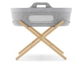 SnuzBaskit lopšys su stovu Light Grey/Natural stand