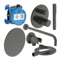 Juoda matinė potinkinė termostatinė dušo sistema IDEAL STANDARD Ceratherm 100