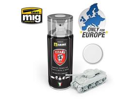 TITANS HOBBY - WHITE MATT PRIMER (gruntas) 400ml, 101