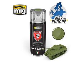TITANS HOBBY - MILITARY GREEN MATT PRIMER (gruntas) 400ml, 108