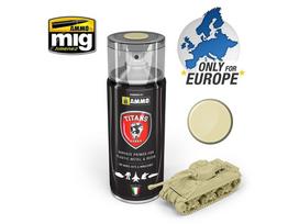 TITANS HOBBY - Bone White Matt Primer (gruntas) 400ml, 116