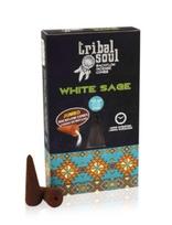 Baltasis šalavijas  - Tribal Soul Backflow Incense kūginiai smilkalai Hari Darshan