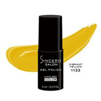 Gelinis nagų lakas „Sincero Salon”, 6ml, VIBRANT YELLOW, 3716