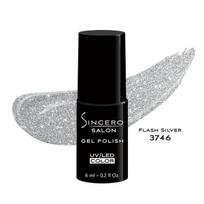 Gelinis nagų lakas Sincero Salon Flash Silver 3746, 6 ml