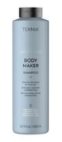 Apimties plaukams suteikiantis šampūnas Lakme Teknia Body Maker Shampoo LAK44611, ploniems ir silpniems plaukams, 1000 ml
