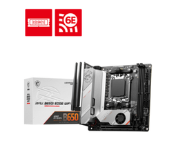 MSI MPG B650I EDGE WIFI, miniITX, AM5, 2x DDR5, 2x M.2, Clear CMOS/Flash Button