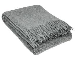 Pledas NOSTRA BOUCLE, pilkos sp., 140 x 200 cm, 80% vilnos, 20% poliesterio, 350 g/m2