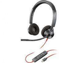 HP Poly Blackwire 3320 Stereo Microsoft Teams Certified USB-C Headset +USB-C/A Adapter