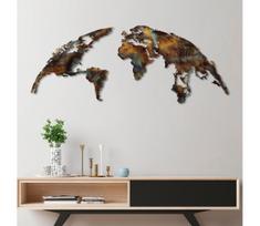 Sienų dekoracija 2 vnt. 150x59 cm planeta metalas