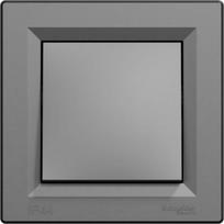 Switch, 1-gang, one-way, with frame, anthracite, IP44, Asfora EPH0100271 | 3606480729942