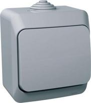 Pushbutton IP44 grey Cedar Plus WDE000611 | 3303432400118