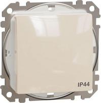 Two way switch IP44 10AX beige Sedna Design SDD212106 | 3606481481986