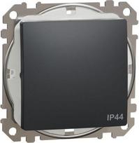 Two way switch IP44 10AX anthracite Sedna Design SDD214106 | 3606481482204