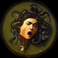 Reprodukcija „Medūza“, Caravaggio, (1598)