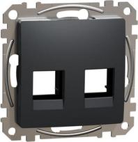 Cover plate AMP MOL KELCAT5E, CAT6 UTP, anthracite Sedna Design SDD114444C | 3606481480262