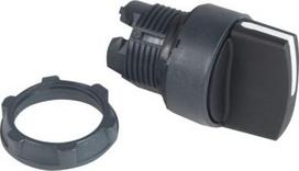 Black selector switch head Ø22 2-position stay put ZB5AD2 | 3389110904963