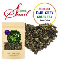 Exclusive Earl Grey Green tea „Green Snail” - Elitinė kiniška žalioji arbata "Žalioji sraigė" su bergamote, 100 g
