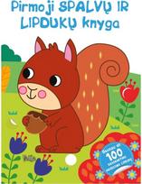 Pirmoji spalvų ir lipdukų knyga (Voverė) - Nėra Autoriaus