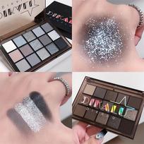 18 spalvų akių šešėlių paletė Nude Bronze Gold Shimmer Matte Glitter Finish Smokey Eye Makeup Festival Vakarėlio išvaizda