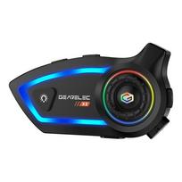 Motociklo šalmas Bluetooth ausinės domofonas Gearelec X2 automatinis atsakymas DSP CVC triukšmo panaikinimas dvigubas telefono ryšys