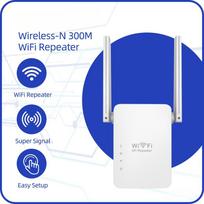 Belaidis „Wi-Fi“ kartotuvas „Wi-Fi“ plėstuvas „Ultraboost“ „Wi-Fi“ stiprintuvas ilgo nuotolio repiter 300M „Wi-Fi“ stiprintuvo prieigos taškas EU Plug balta