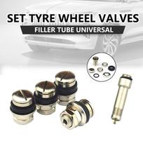 4Pcs Stealth Metal Bolt Flush Mount Car Tyre Tire Valve Stems with Caps Invisible Tire Valve Stems Tire Modification Accessories CHINA