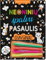 Neoninių spalvų pasaulis. Gyvūnai. Spalvinimo knygelė su neoniniais flomasteriais - Nėra Autoriaus