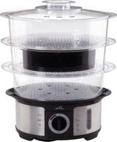 Garų puodas ETA Garinė viryklė ETA013490000 Juodas/ nerūdijantis plienas, 1000 W, Talpa 12,25 L, Krepšelių skaičius 3