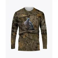 Kamufliažas Wild Hunting Animal Graphic marškinėliai 3D spausdinti vyriški ir moteriški gatvės drabužiai marškinėliai drabužiai O formos iškirpte ilgomis rankovėmis marškinėliai 2XL