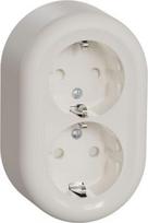 Double Socket-Outlet, white Renova WDE015896 | 3606489504762