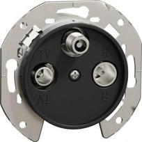 Antenna outlet TV/FM/SAT black Renova WDE011754  | 3606481063007