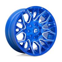 Ratlankis FUEL D770 Twitch R20x9 6x139.7 ET 1 CB 106 (Anodized Blue Milled) (1133 kg)