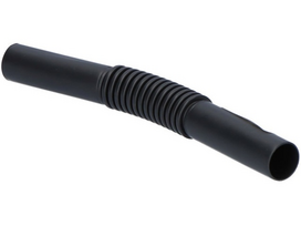 Vamzdelio U-16mm lanksti jungtis, juoda (400)