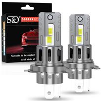 2vnt H4 LED priekinių žibintų lemputės Canbus 9003 HB2 tolimosios šviesos 25000LM itin ryškūs automobilių žibintai 48 branduolių CSP Led Moto priekiniai žibintai Auto motociklo lempa 12V