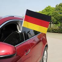 4 vnt. Vokietijos automobilio mojuojanti vėliava Poliesterio standartnešys mojuojanti vėliava su plastikiniu stiebu De Deu Deutschland Automobilio vėliava CHINA