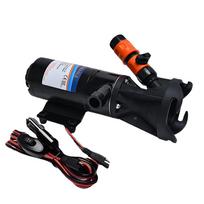 Maceratoriaus siurblys, skirtas RV 12V savaime įsisiurbiančiam nuotekų siurbliui, 3 colių vandens įleidimo anga, dviguba keturių lapų mentė, 45 l DC 12V oranžinė