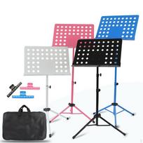Sulankstomas muzikos stovas gitarai, natų laikiklis, neslystantis cimbolų stovas muzikantams