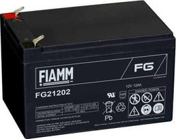 Akumuliatorius ACTEC Fiamm švino akumuliatoriai 12 V / 12 Ah. Su mentelės formos antgaliu 6,35 mm / Faston 250 - (I x P x A) 151 x 98 x 95 mm