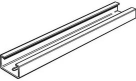 Profilati Profilinis bėgelis C3015GF su skylėmis, 18x6,3 mm aukščio x 15x30 mm pločio, galvanizuotas