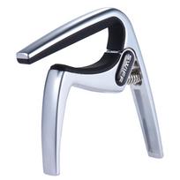 Clip-on Guitar Capo Clamp Zinc Alloy Single-handed Quick Change for Classical Guitars black