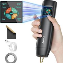 Akumuliatorinis taškinio suvirinimo aparatas, 1,5 colių LCD 99 pavarų reguliuojamas rankinis taškinio suvirinimo aparatas, automatinis ir rankinis režimai, mini nešiojamas taškinio suvirinimo aparatas, taškinio suvirinimo aparatas 18650 akumuliatoriui juoda