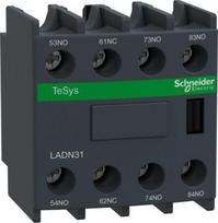 TeSys D, auxiliary contact block, 3 NO+1 NC, screw clamp terminals. range: TeSys - product or component type: auxiliary contact block - product compatibility: CR1F - pole contact composition: 3 NO + 1 NC - connections - terminals: screw clamp termina LADN31 | 3389110384178