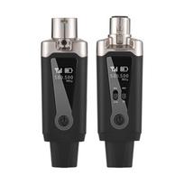 Mikrofono belaidis XLR siųstuvas ir imtuvas UHF belaidė mikrofono sistema, skirta elektriniam garso maišytuvui juoda