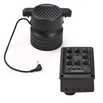 Sound Hunter Gitaros Pikapas Medinis su 8W Garsiakalbiu Gitaros Garso Skylės Pikapo Plokštė Choras Delay juoda