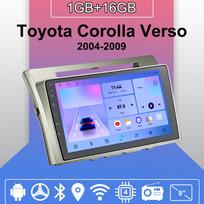 Automobilio radijas Android Auto Carplay skirtas Toyota Corolla Verso 2004-2009 Multimedijos grotuvo galvos blokas Stereo GPS navigacija BT WIFI 1+16GB 1+16GB